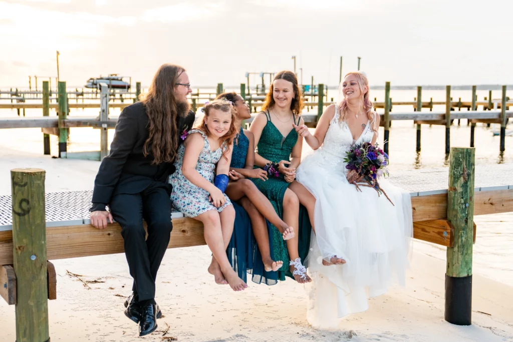 Navarre Beach Wedding Guide: Venues, Permits and Timing 5 Alex and Shawna on their wedding day in Navarre, photographed by KDH Weddings