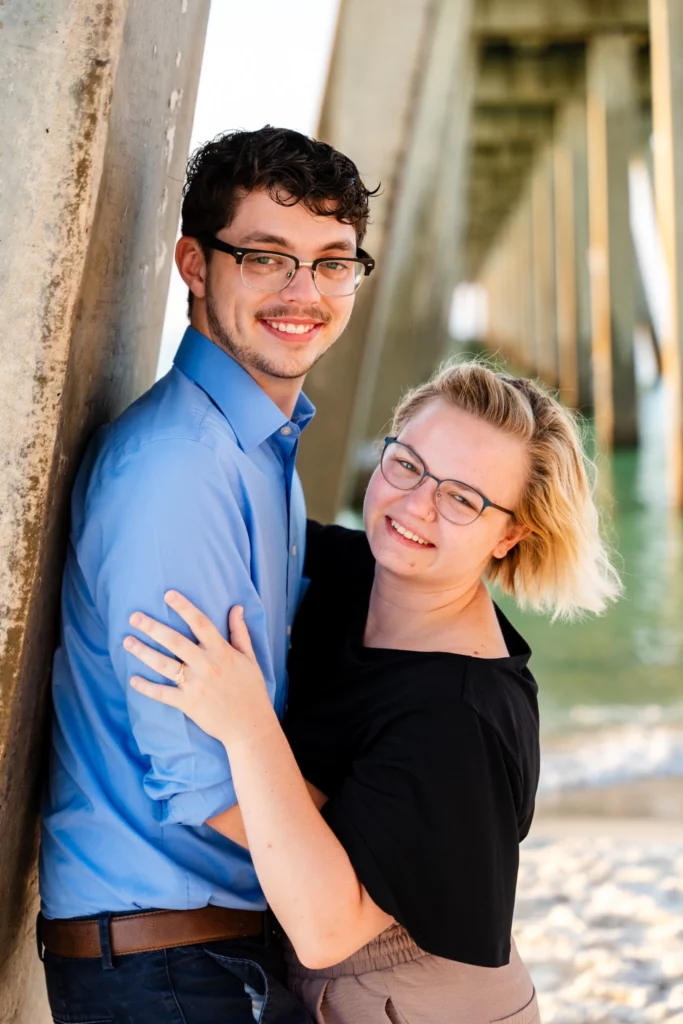 Navarre Wedding Photographer 6 Caleb Heartfelt Proposal to Jordan on Navarre Beach Pier by KDH Weddings