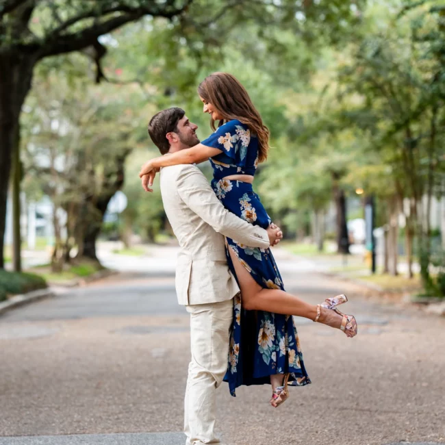 Dylan & Kyra's Charming Engagement Shoot in Mobile, AL