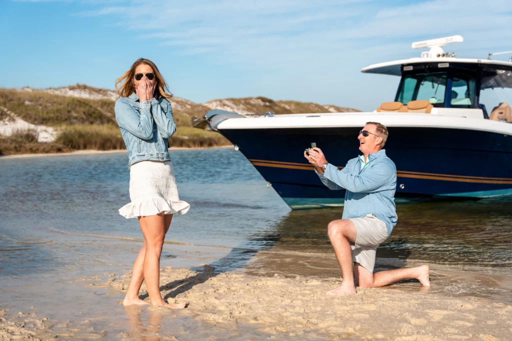 Ethan and Kim after their proposal, photographed by KDH Weddings