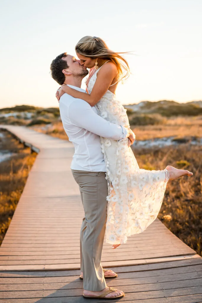 Ryan & Kinsie's Dreamy Engagement Photos at Fort Pickens