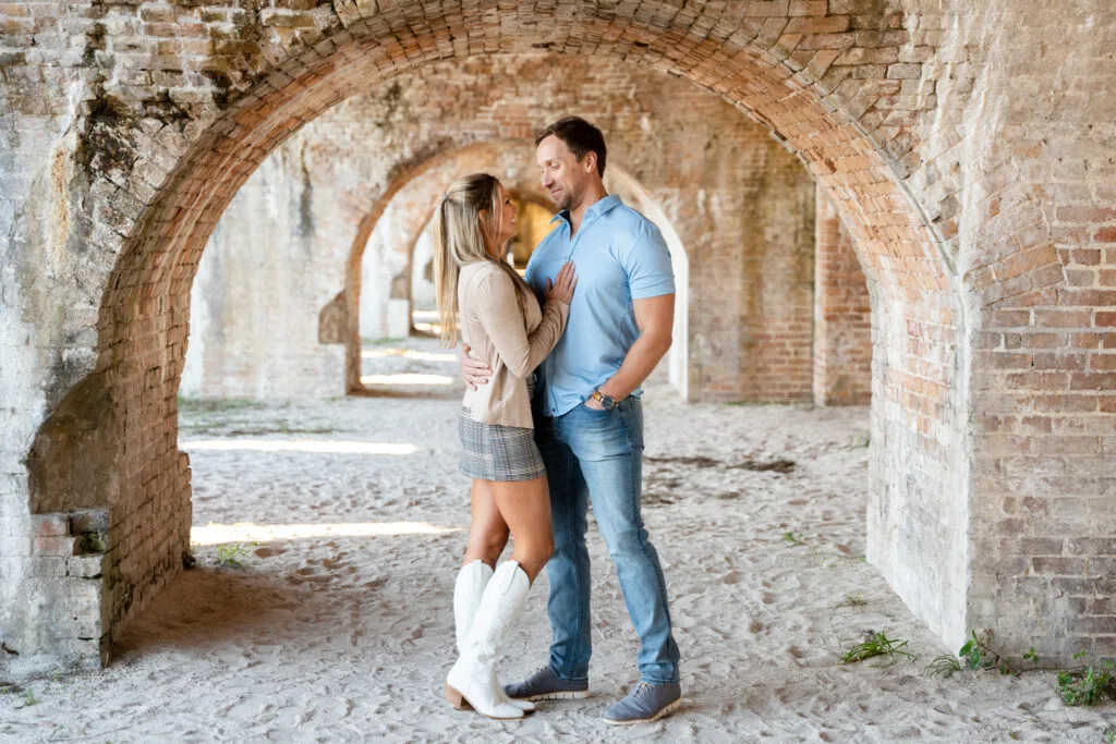 Ryan & Kinsie's Dreamy Engagement Photos at Fort Pickens