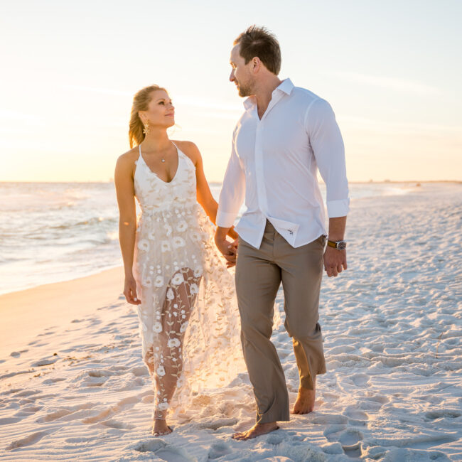 Ryan & Kinsie's Dreamy Engagement Photos at Fort Pickens