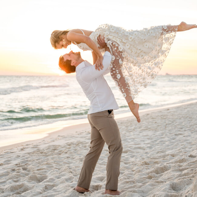 Ryan & Kinsie's Dreamy Engagement Photos at Fort Pickens