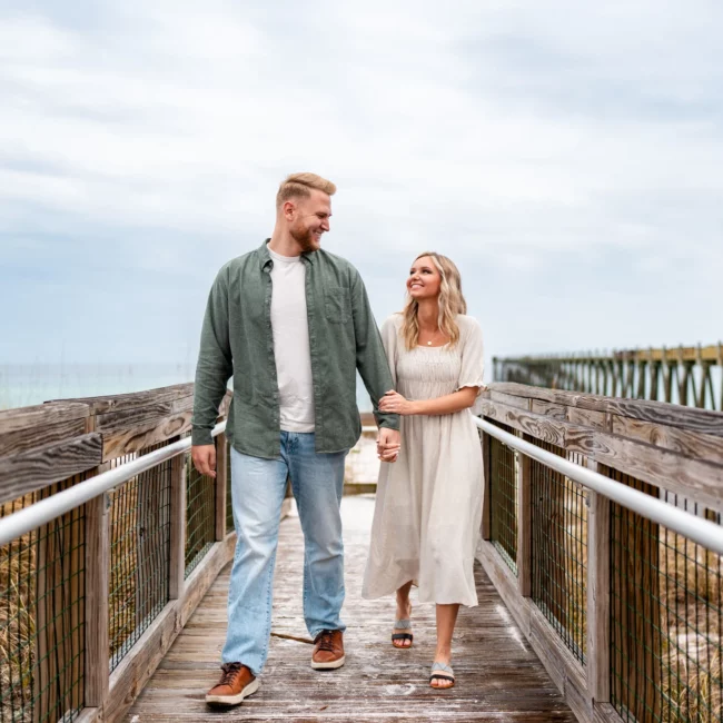Joe & Tarah's Pensacola Beach Engagement Photo Shoot by KDH Weddings