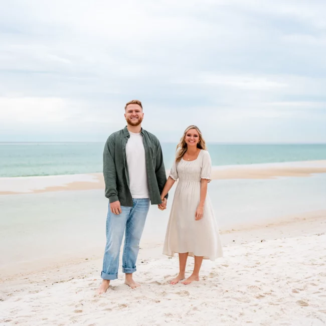 Joe & Tarah's Pensacola Beach Engagement Photo Shoot by KDH Weddings