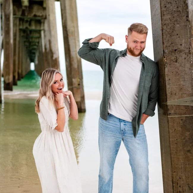 Joe & Tarah's Pensacola Beach Engagement Photo Shoot by KDH Weddings