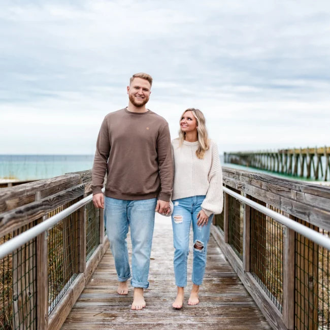 Joe & Tarah's Pensacola Beach Engagement Photo Shoot by KDH Weddings