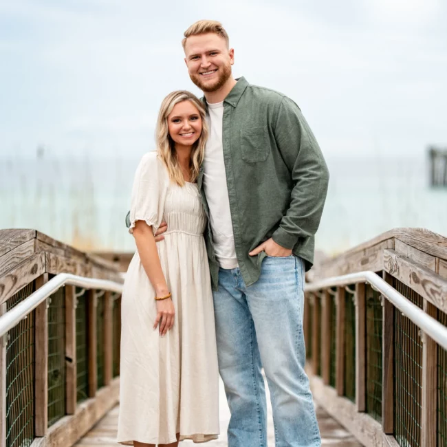 Joe & Tarah's Pensacola Beach Engagement Photo Shoot by KDH Weddings