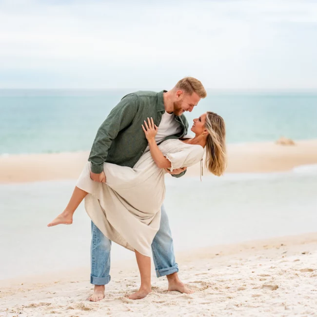 Joe & Tarah's Pensacola Beach Engagement Photo Shoot by KDH Weddings