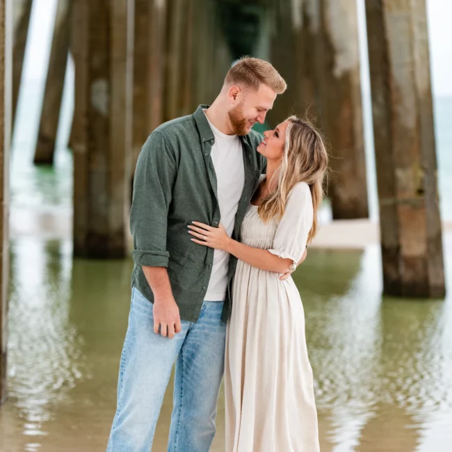 Joe & Tarah's Pensacola Beach Engagement Photo Shoot by KDH Weddings