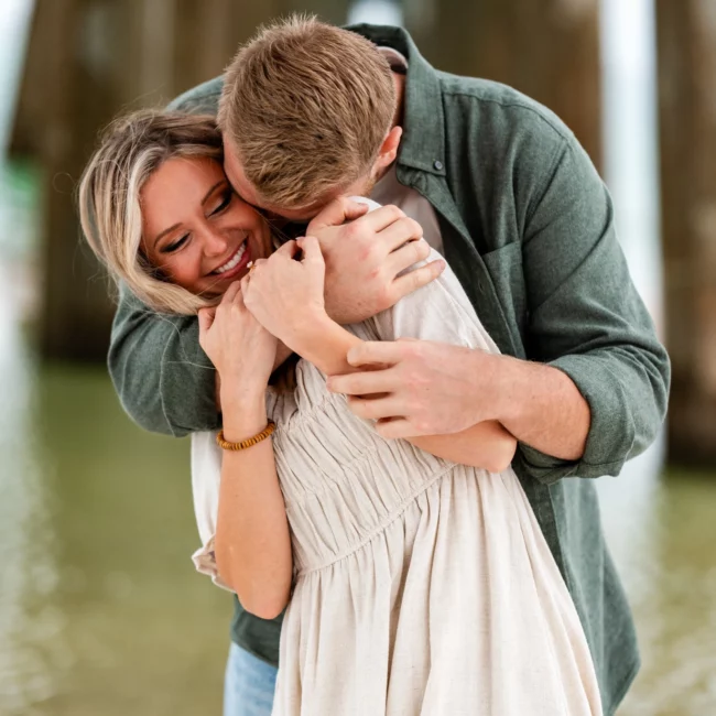 Joe & Tarah's Pensacola Beach Engagement Photo Shoot by KDH Weddings