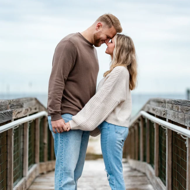 Joe & Tarah's Pensacola Beach Engagement Photo Shoot by KDH Weddings