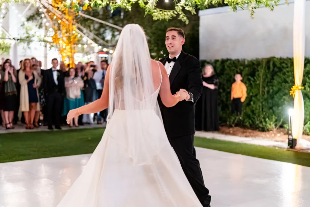 A Perfect USMC Wedding in Pensacola – Bobby & Kaisey’s Big Day 8 usmc in dress blues first dance just married