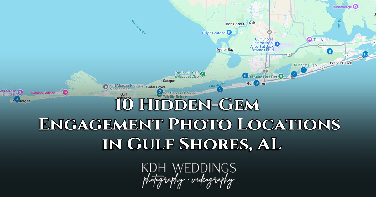 10 Hidden-Gem Engagement Photo Locations in Gulf Shores AL map and details