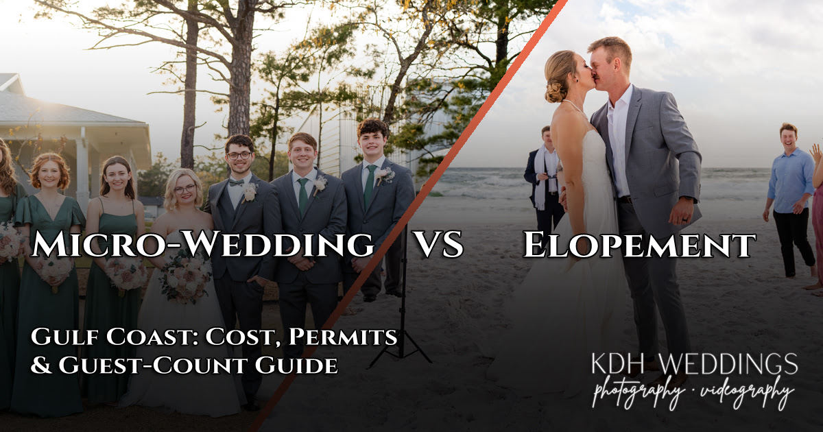 Micro-Wedding vs Elopement on the Gulf Coast
