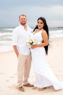 Josh & Azucena's Enchanting Elopement with a Special Surprise 1 Josh & Azucena's Enchanting Elopement and Gender Reveal - The Pass Orange Beach - KDH Weddings