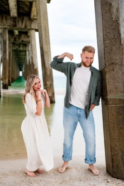 Rainy Day Romance: Joe & Tarah's Stunning Pensacola Beach Engagement Session 7 Joe & Tarah's Pensacola Beach Engagement Photo Shoot by KDH Weddings