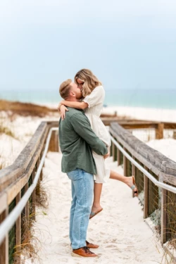 Rainy Day Romance: Joe & Tarah's Stunning Pensacola Beach Engagement Session 20 Joe & Tarah's Pensacola Beach Engagement Photo Shoot by KDH Weddings
