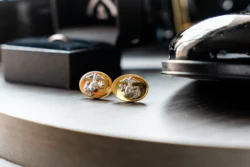 A Perfect USMC Wedding in Pensacola – Bobby & Kaisey’s Big Day 12 USMC lapel pins