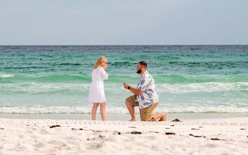 Masons Pensacola Beach Proposal to Hannah