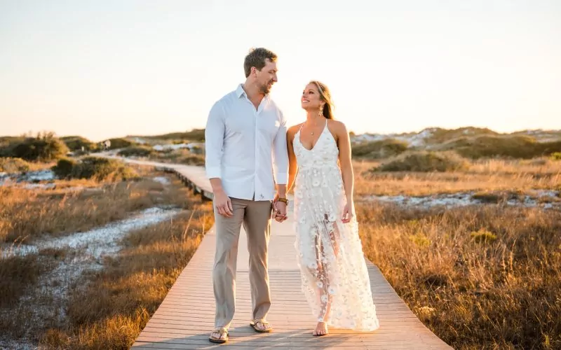 Ryan & Kinsie's Dreamy Engagement Photos at Fort Pickens