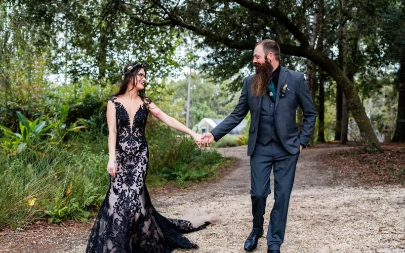 A Spooky and Elegant Celebration: Seth & Megan's Coldwater Gardens Wedding