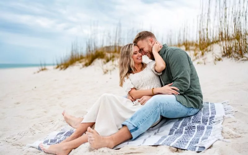Joe & Tarah's Pensacola Beach Engagement Photo Shoot by KDH Weddings