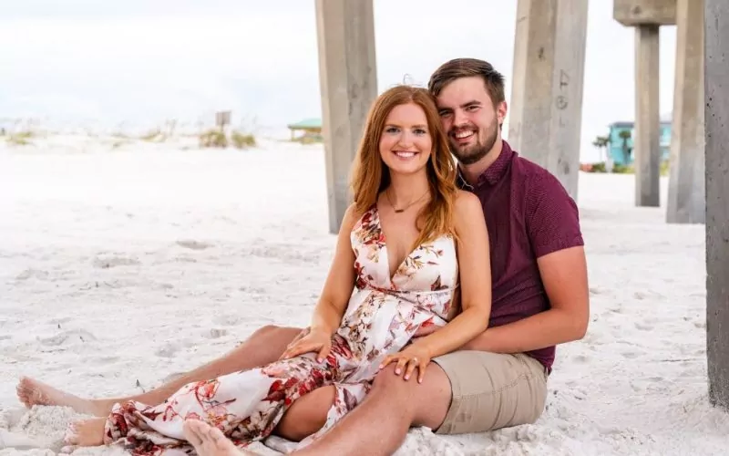 Tyler's Wedding Beach Proposal To Macy on Pensacola Beach - KDH Weddings